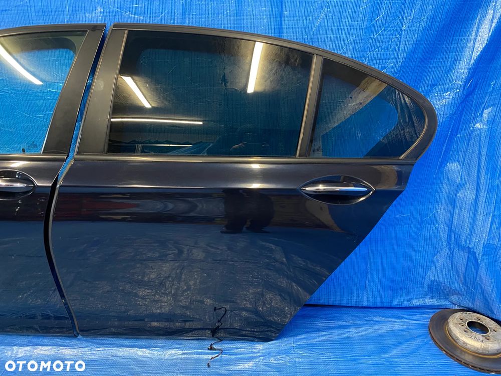 BMW 7 F01 DRZWI LEWE LEWY PRZÓD PRZEDNIE TYŁ TYLNE 416/9 CARBONSCHWARZ KOMPLETNE LAKIER ORYGINAŁ - 6