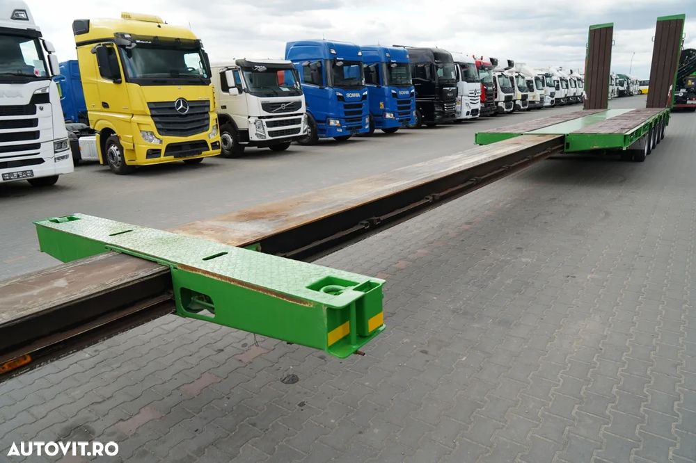 Goldhofer / REMORCĂ JOSĂ / EXTENSIBILĂ / REMORCĂ AUTO / 29 M / 5 AXE / AXE DE DIRECȚIE - 10