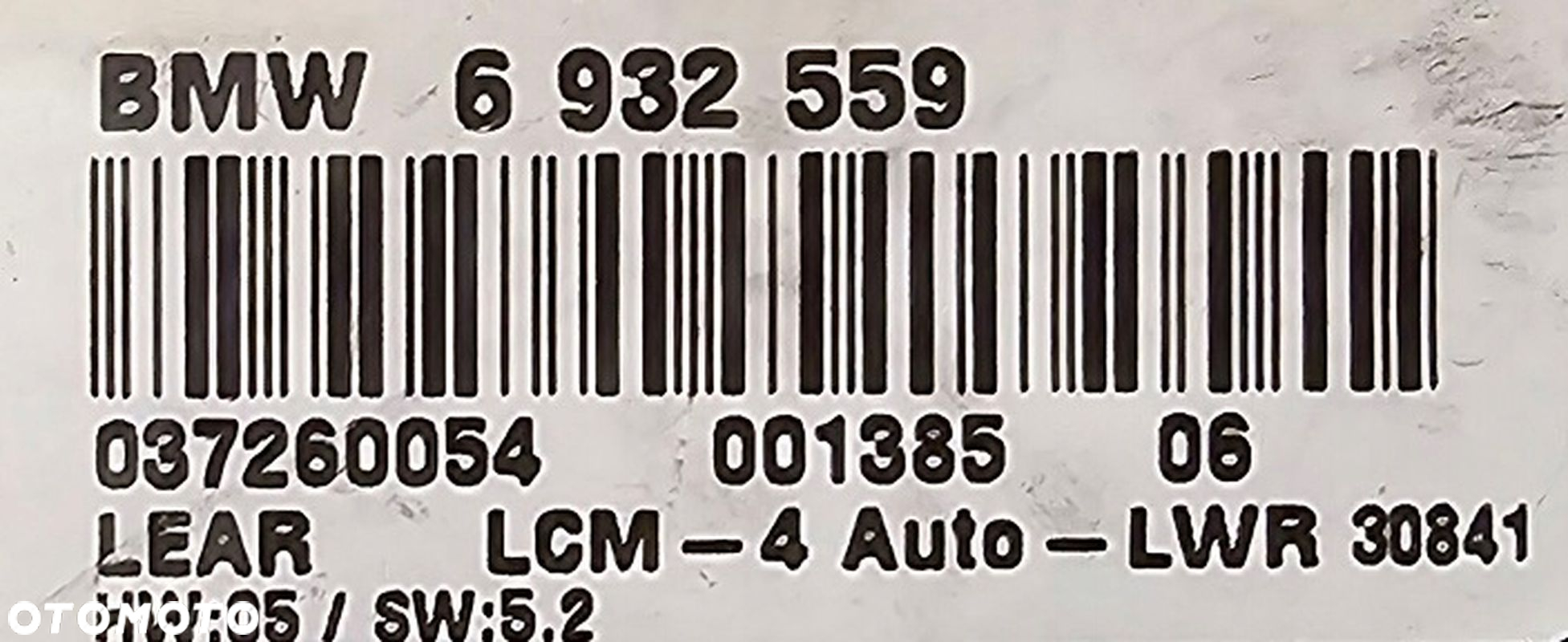 MODUŁ STEROWNIK ŚWIATEŁ BMW 5 E39 6932559 - 4