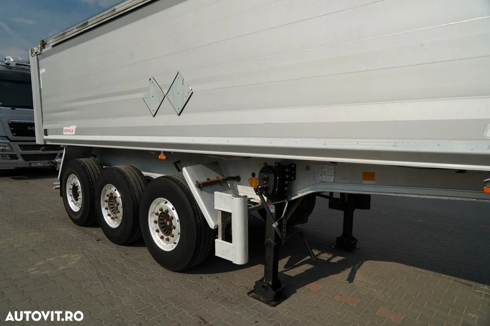 Benalu BASCULĂ BENALU / 29 m³ / ALUMINIU / AXĂ RIDICATĂ / GREUTATE: 5.000 KG / JANTE DIN ALIAJ / SAF / PRELATĂ ELECTRICĂ / IMPORTAT - 9
