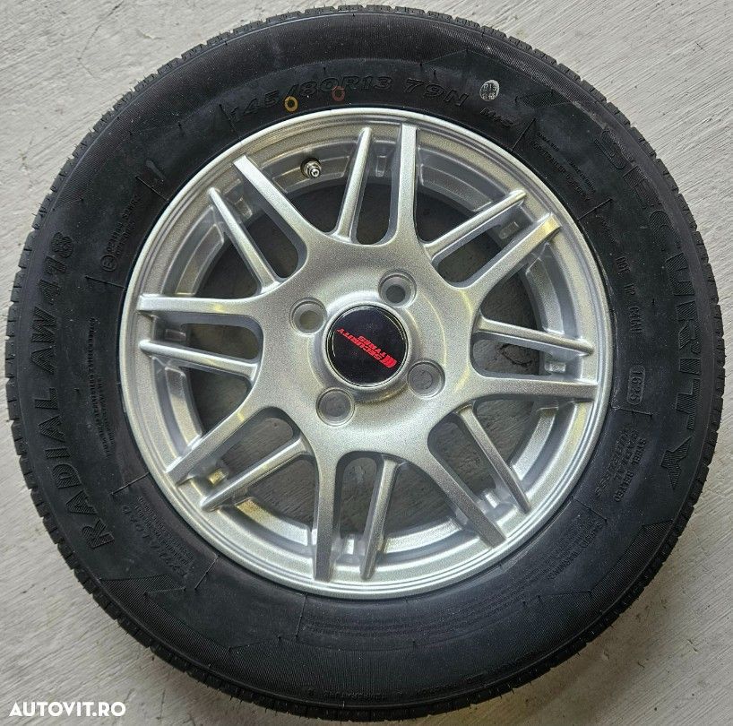 Roata 145/80 R13 Anvelopa Security pe Janta aliaj 4Jx13 4/57/100 ET30 - 1