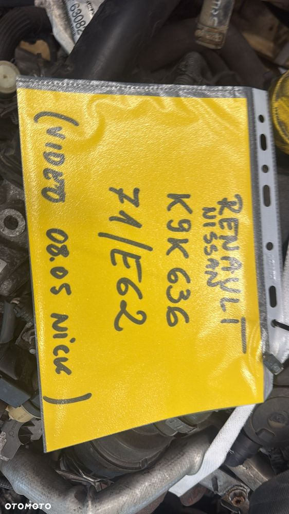 Renault/Nissan K9K636 1.5 diesel silnik kompletny z pełnym osprzętem gotowy do montażu VIDEO PRACY SILNIKA - WHATSAPP LUB LINK W OPISIE - 7