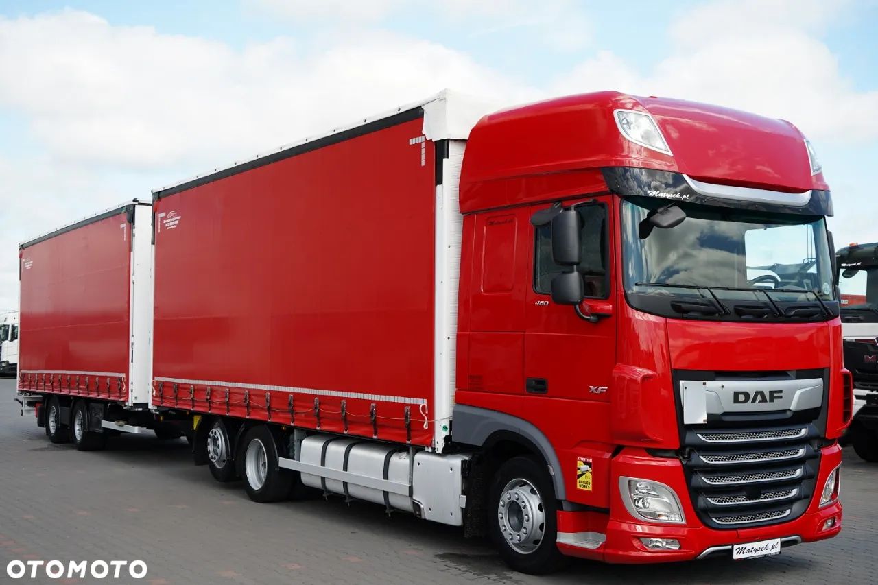 DAF XF 480 / ZESTAW TANDEM / 120 M3 / PRZEJAZDOWY / PO ZŁOTYM KONTRAKCIE SERWISOWYM - 1