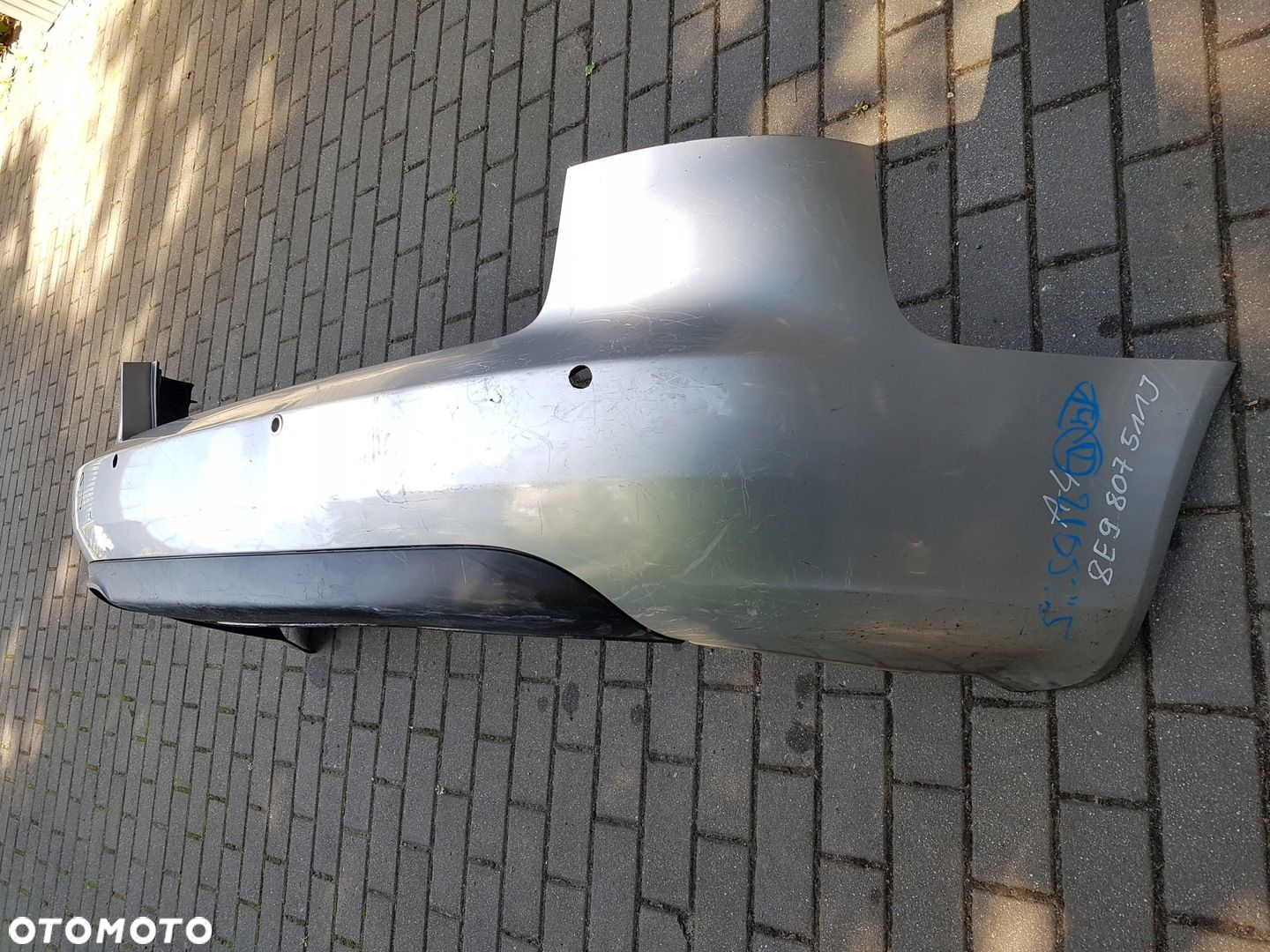 AUDI A4 B7 kombi avant zderzak spoiler tył 8E9807511J - 3
