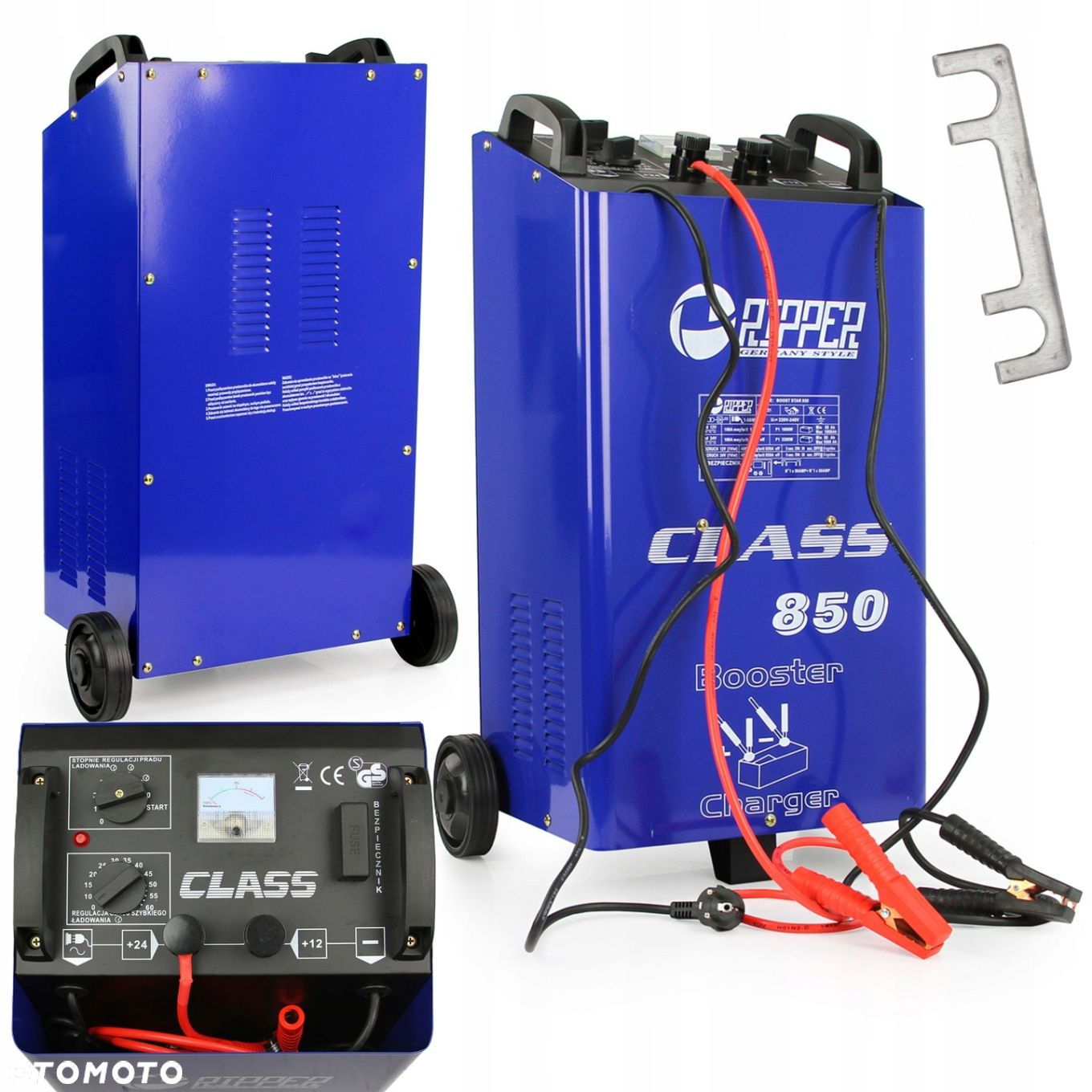 PROSTOWNIK SAMOCHODOWY Z ROZRUCHEM ROZRUCH START LCD 850 12V 24V 850A - 11
