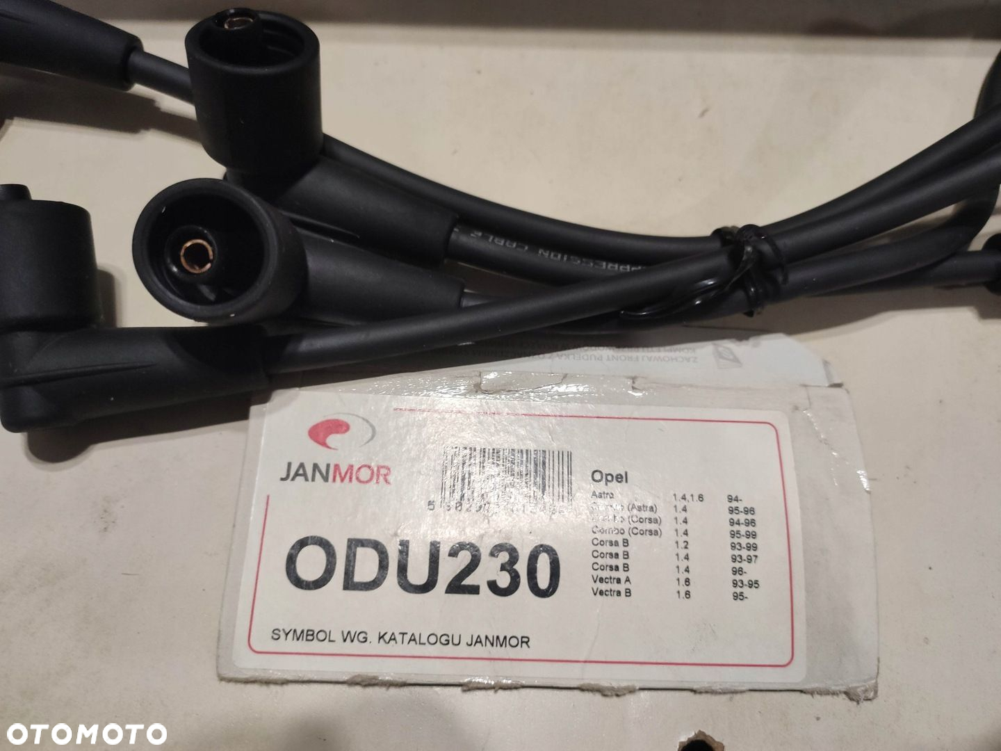 PRZEWODY ZAPŁONOWE KABLE OPEL ASTRA F CORSA 1.2 1.4 ODU230 JANMOR - 2
