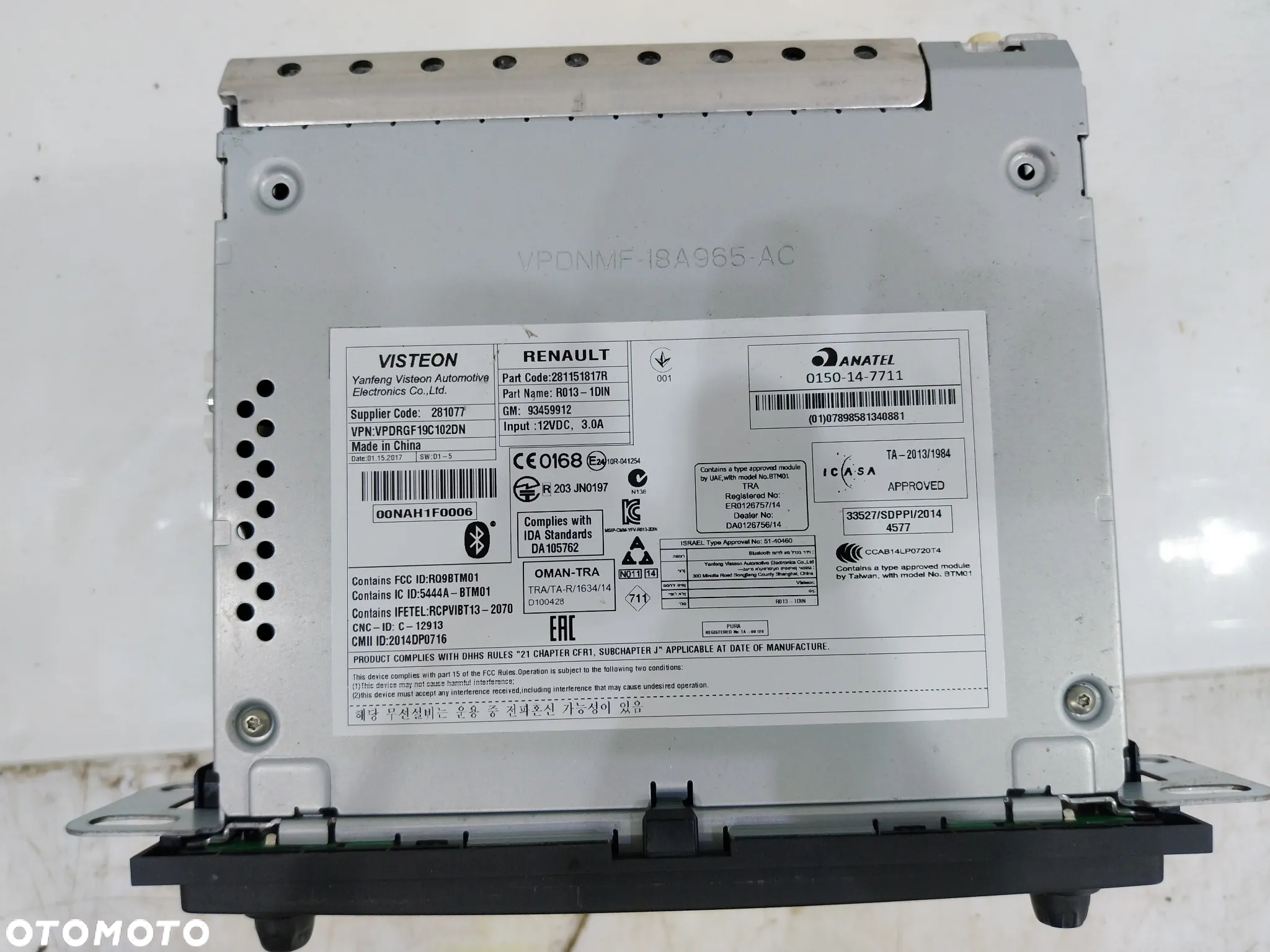 Radio Browse Bluetooth MP3 Renault Trafic III Vivaro B Talento 281151817R - 6