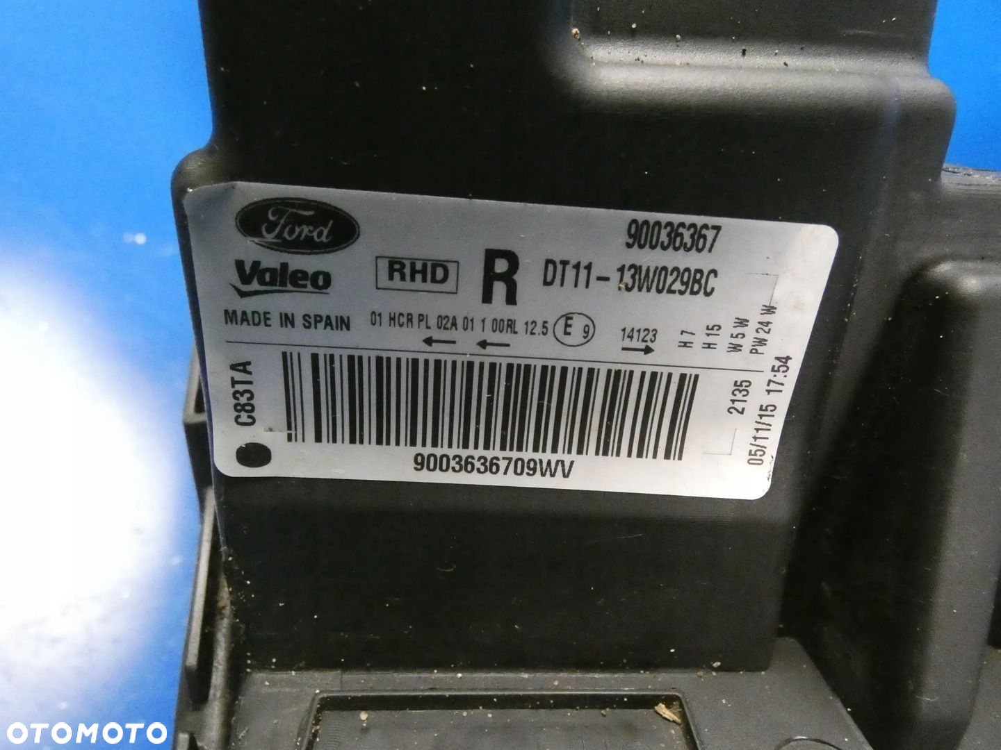 Ford Transit CONNECT TOURNEO LAMPA PRAWY PRZÓD ANGLIK - 4