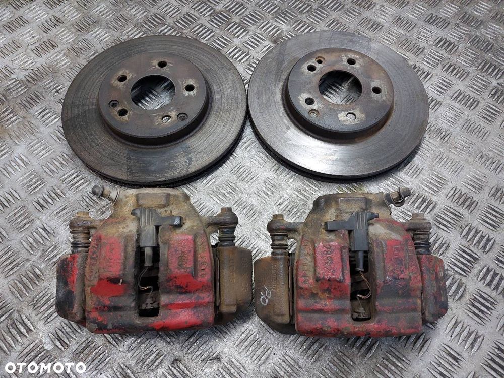 TARCZE HAMULCOWE PRZÓD + KLOCKI + ZACISKI MERCEDES-BENZ W203 - 1