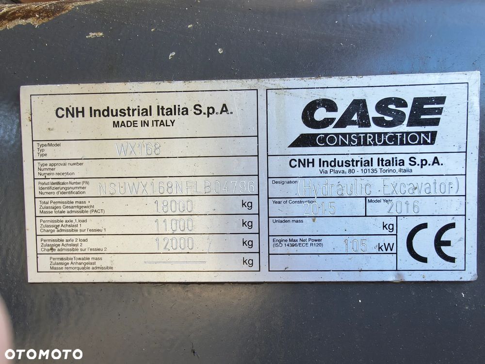 Case WX168 Koparka kłowa - 30