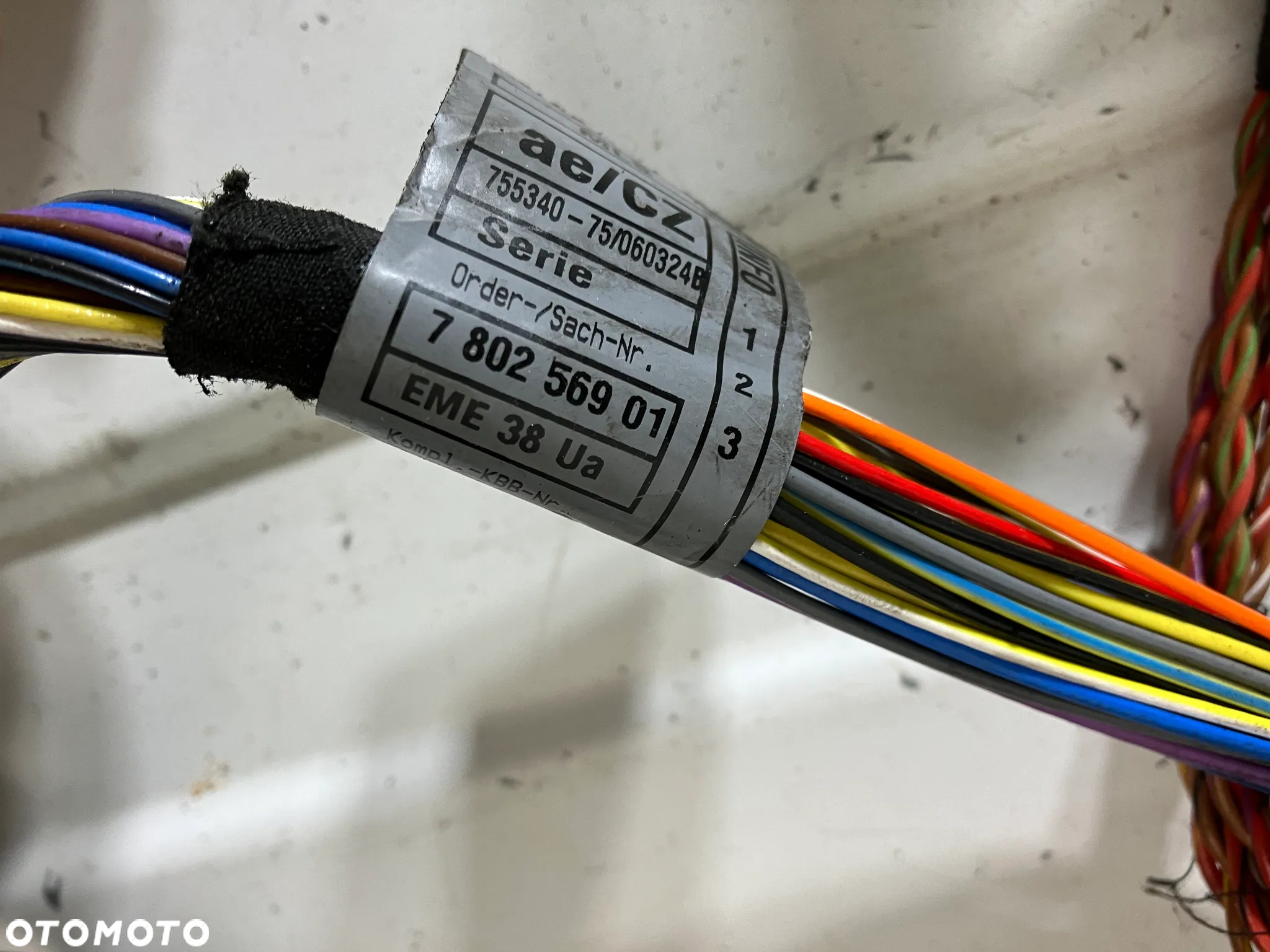 Wiązka instalacja silnika BMW M57N 231KM 3.0d MANUAL E60 E61 X-DRIVE 530xd EUROPA przewody 7796110 7802569 7801726 7550342 7796101 - 3