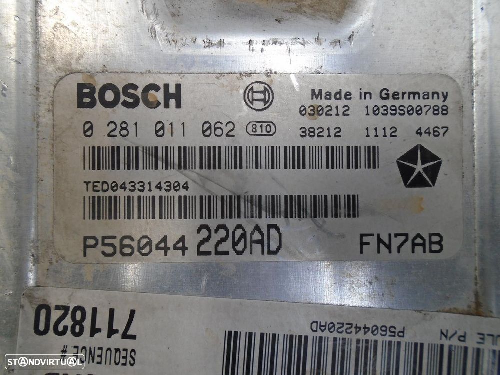 CENTRALINA MOTOR UCE JEEP CHEROKEE 2003 -0281011062 - 2