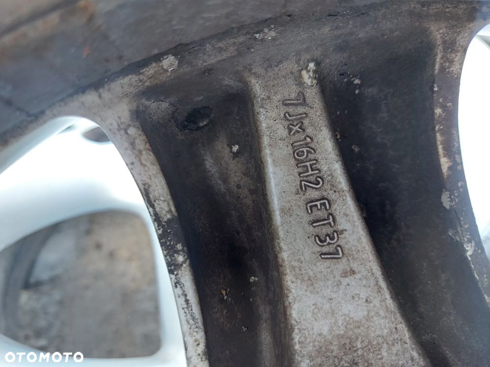 MERCEDES W203 FELGI ALUMINIOWE R16 7J ET37 5X112 ORYGINAŁ PROSTE ! - 6