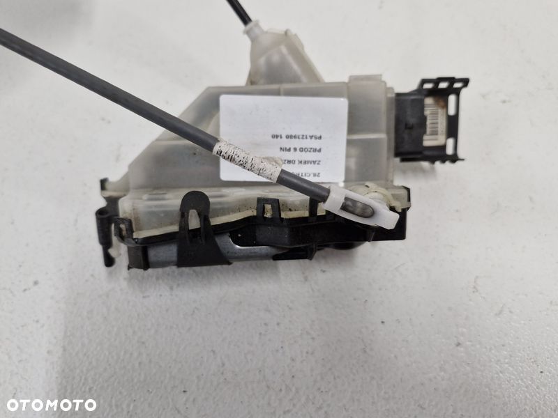 citroen c3 iii 3 zamek drzwi prawy przód przedni 6 pin psa123980 - 2