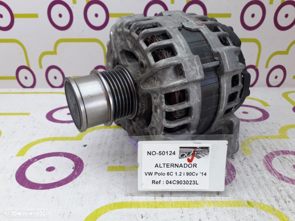Alternador VW Polo (6C) 1.2Tsi 90Cv de 2014 - Ref: 04C903023L - NO50124 - 1