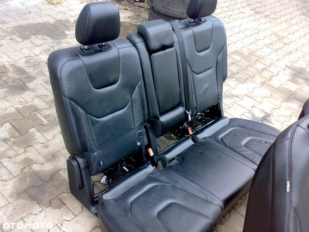 ford edge mk2 2015 2018 fotel fotele kanapa czarna skóra elektryczne grzane - 4