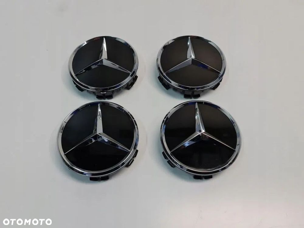 NOWY ORYGINALNY DEKIELEK KAPSEL MERCEDES AMG czarny połysk 75mm - 2