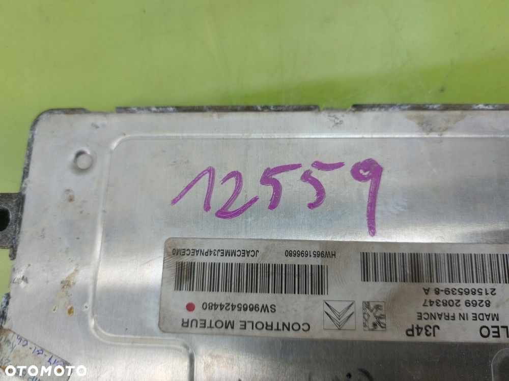 Komputer sterownik silnika Peugeot 207 2006-2012 1,4 8V BENYZNA 9665424480 - 2