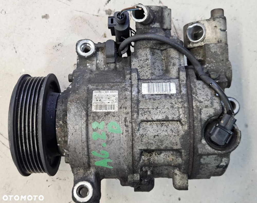 Audi A4 B7 A6 C6 2.7 3.0 TDI kompresor sprężarka klimatyzacji 4F0260805S 8E0260805BE - 1