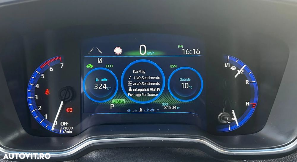 Toyota Corolla 1.8 HSD Exclusive interior Negru - 15