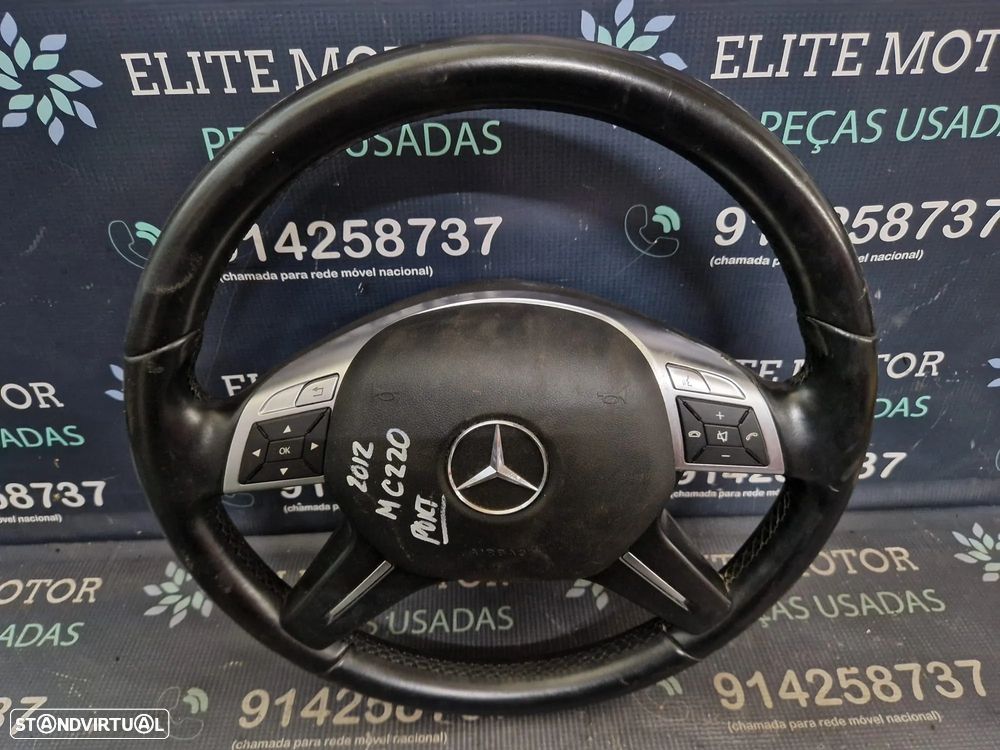 Volante usado pele com airbag MERCEDES CLASS C W204 FACELIFT - 4