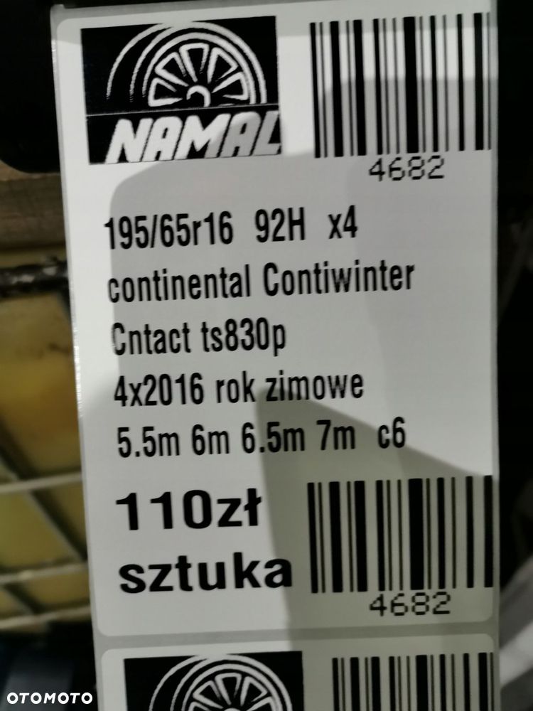 195/65r16 continental 2016 zimowe 7mm 4682 - 8