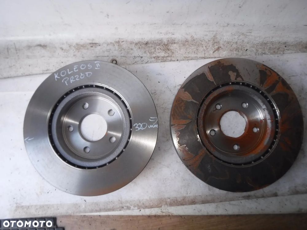 renault koleos ii x trail  tarcze hamulcowe przód 320mm nowe oryginał - 4