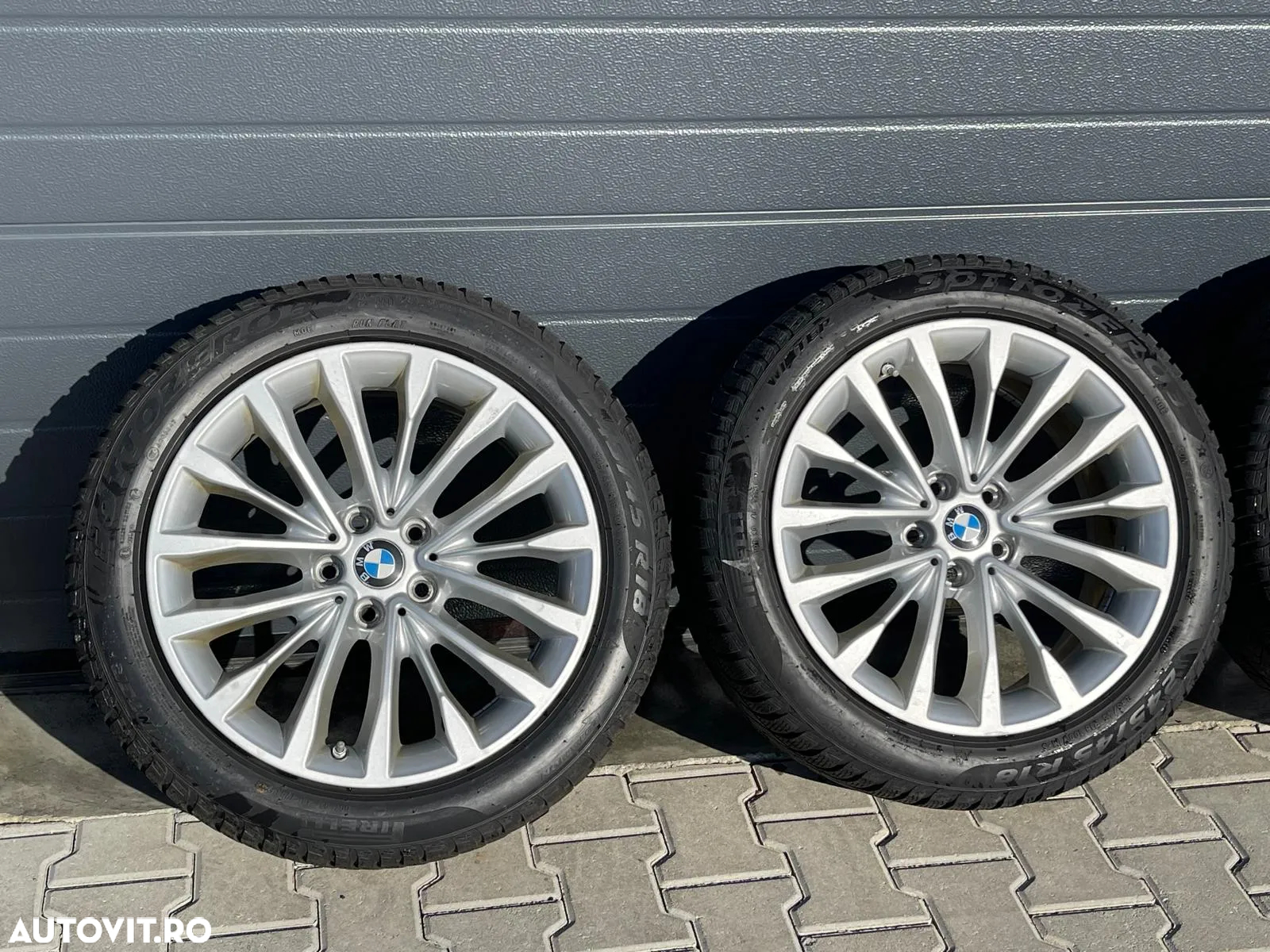 Jante Bmw seria 5 G30, originale, 18 inch, cu anvelope iarna - 3