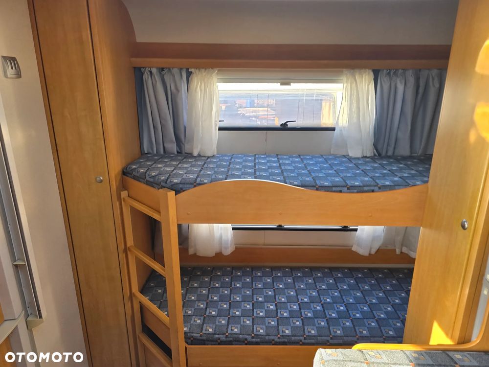 KNAUS Eifelland 520 Holiday piętro 6osób jak hobby kmf kmfe 500 560 przyczepa kempingowa camping piętrowe łóżka - 4