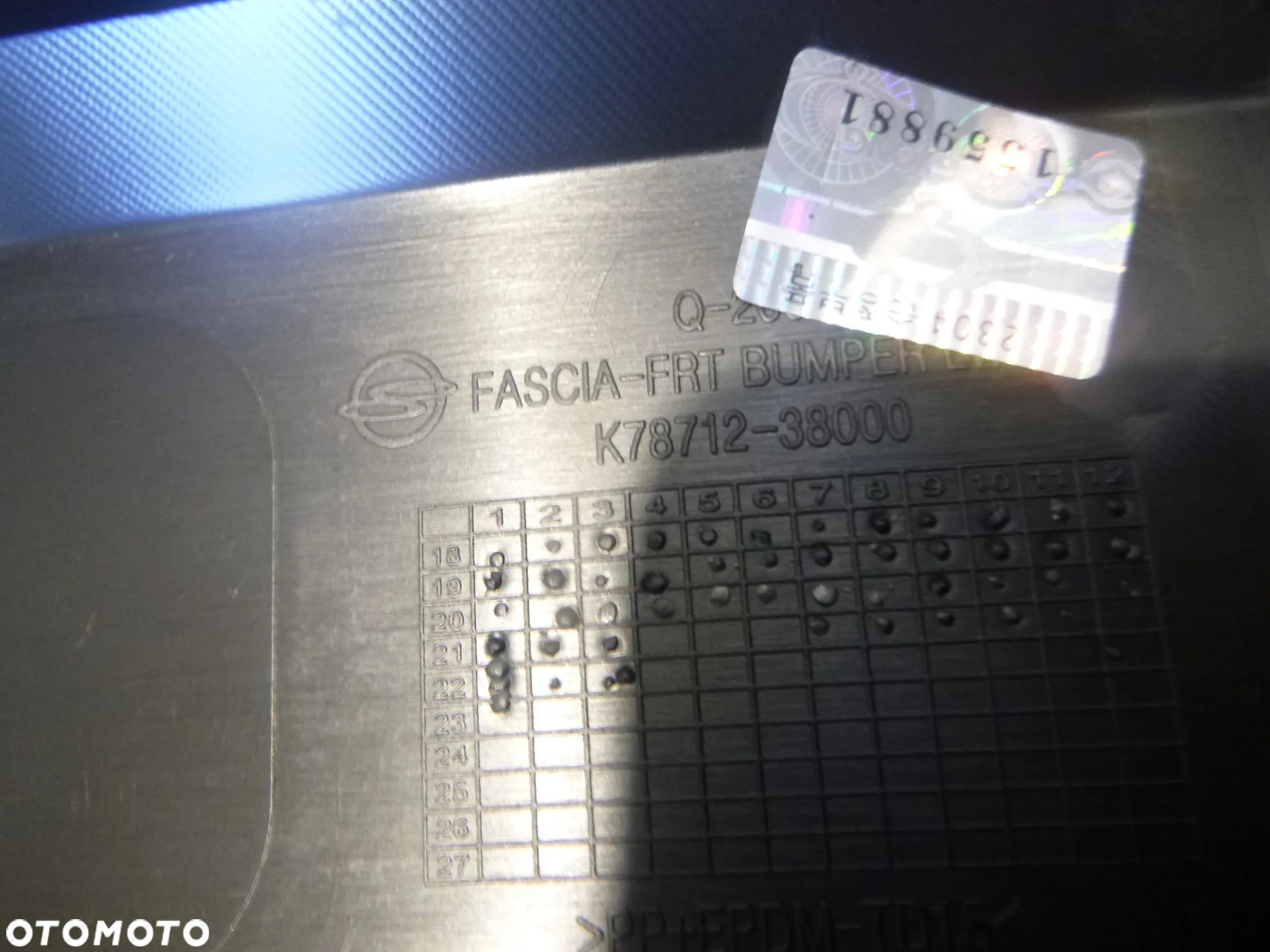 SSANGYONG MUSSO 18r- K7871238000 SPOILER DOKŁADKA ZDERZAKA PRZÓD ORYGINAŁ - 2