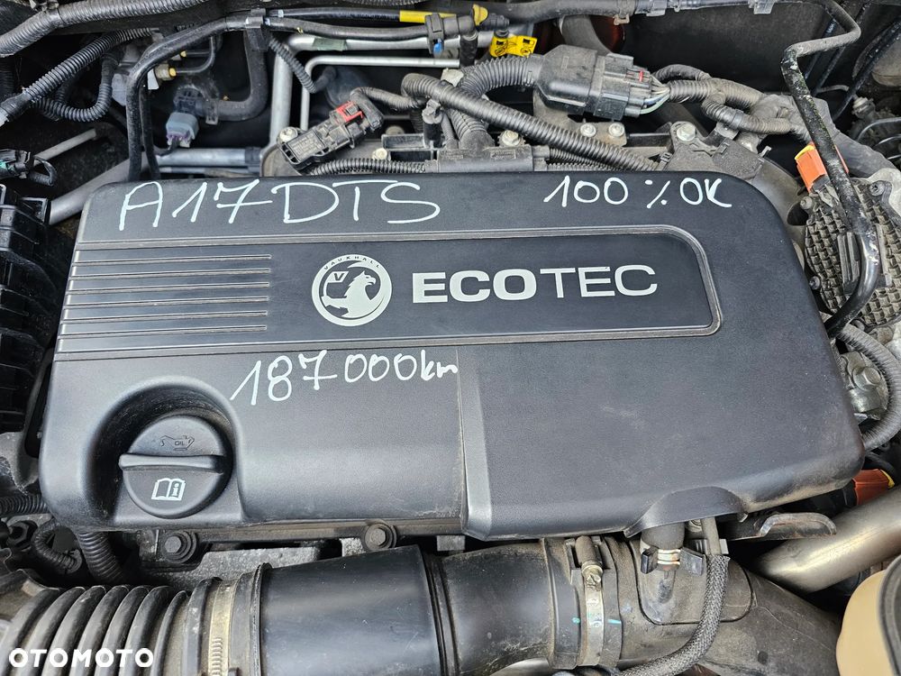 SILNIK SŁUPEK OPEL ASTRA J MERIVA B MOKKA 1.7 CDTI A17DTS 187000km MOŻLIWOŚĆ ODPALENIA - 1