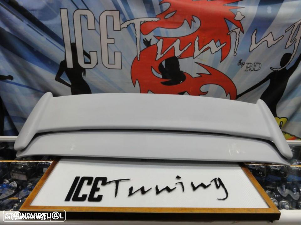 Aileron / lip / spoiler traseiro para Honda Civic EK 96-01 3 portas type r look com espaço para a 3ª luz de stop - 4