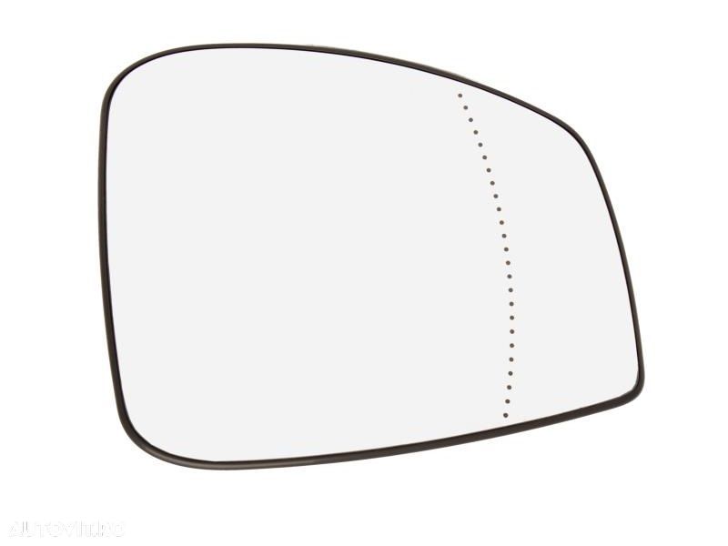 Geam oglinda exterioara cu suport fixare Renault Scenic (Jz), 05.2009-11.2016, partea Dreapta, incalzit; sticla convexa, Aftermarket - 1