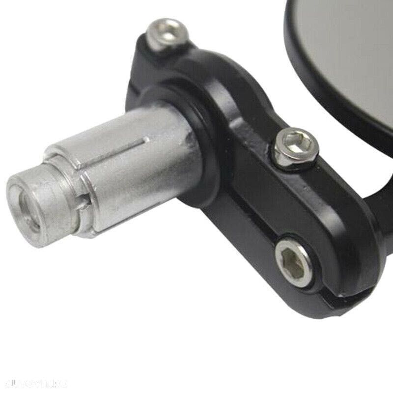 Set Oglinzi Capete capat Ghidon Moto Chooper Cafe Racer Naked A193 - 7