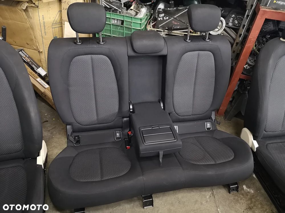 FOTEL KIEROWCY CZARNY MATERIAŁ KANAPA TYLNA BMW 2 F45 ACTIVE TOURER 2017R - 2