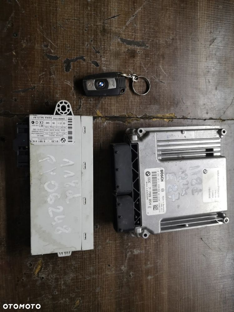ZESTAW KOMPUTER STEROWNIK SILNIKA DDE 7799854 BMW E87 E90 2.0d M47 318d 118d 122KONI PILOT CAS 2 - 1