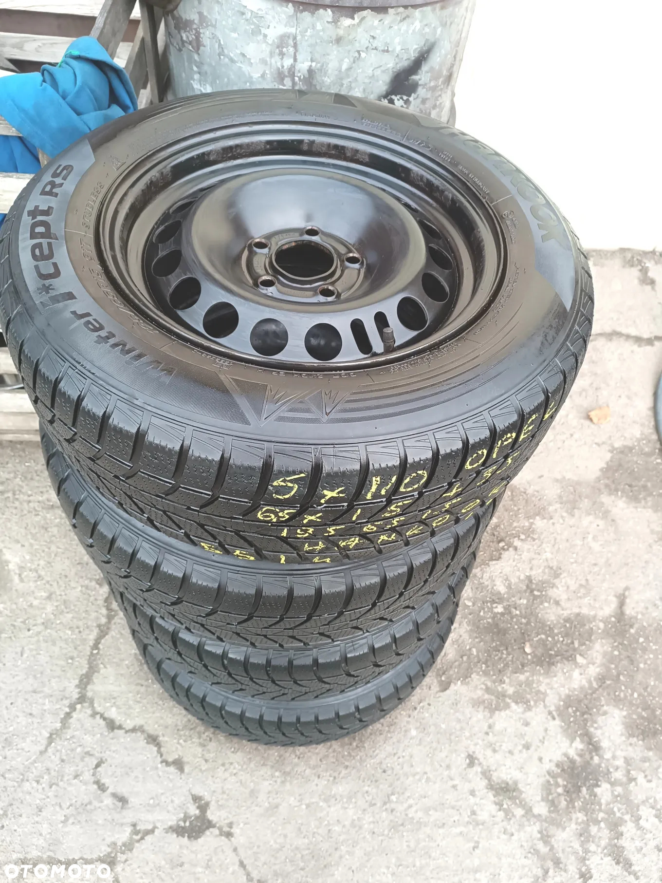 5x110 Felgi Stalowe Stal 15 Koła Zimowe Zima OPEL MERIVA B SIGNUM VECTRA C ZAFIRA B ASTRA H G SAAB 93 95 Legnica ALU-RAD 195/65 5,5mm - 2