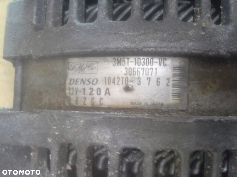 Ford Fokus MK2 2.0 16V alternator Denso 120A 3M5T-10300-VC  104210-3762 - 4