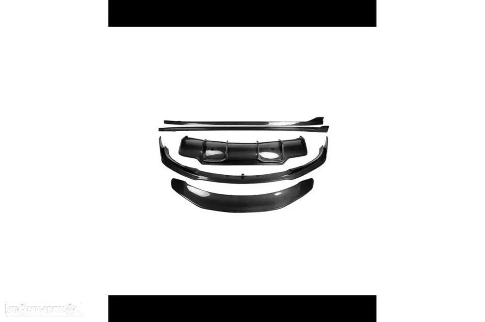 Conjunto Tesla Model 3 Spoiler, Aileron, Laminas e Difusor em Carbono - 2