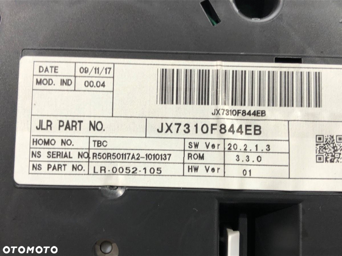 LICZNIK - 345.00 PLN - JAGUAR XE (X760) 2015 - 2022 2.0 D 132 kW [180 KM] olej napędowy 2015 - 2022 - 5