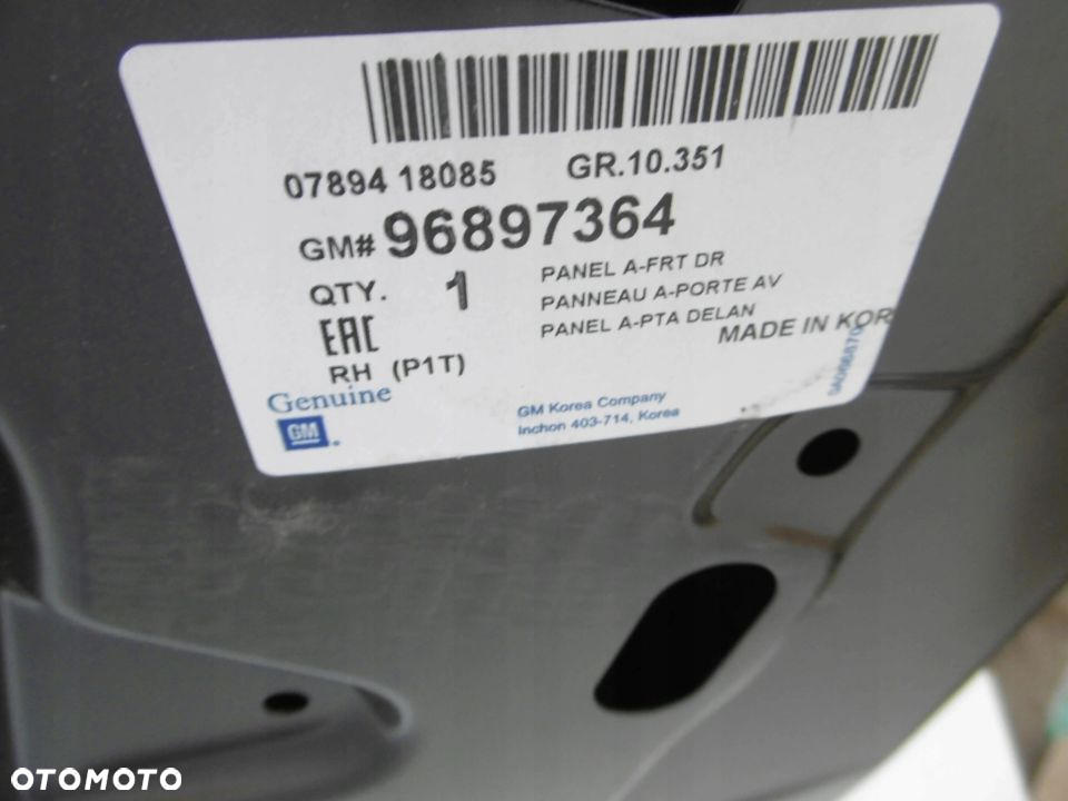 CHEVROLET AVEO T200 05-08 drzwi prawe 3d hb nowe - 2