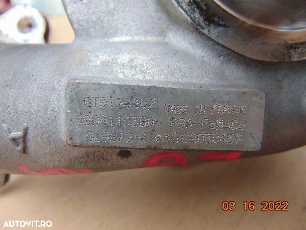 turbina Ford 1.5tdci euro 6 Focus mondeo peugeot 1.6hdi 1.5hdi 208 citroen c3 c4 ds expert berlingo - 11