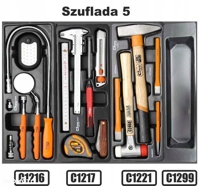 WÓZEK NARZĘDZIOWY 253e SZAFKA C1271 CORONA KLUCZE - 8