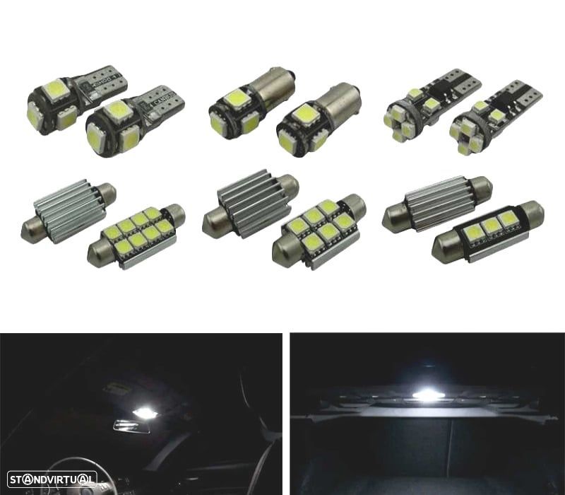 KIT COMPLETO 13 LAMPADAS LED INTERIOR PARA BMW 1 SERIE E81 E87 116I 118D 118I 120D 120I 123D 130I 13 - 1