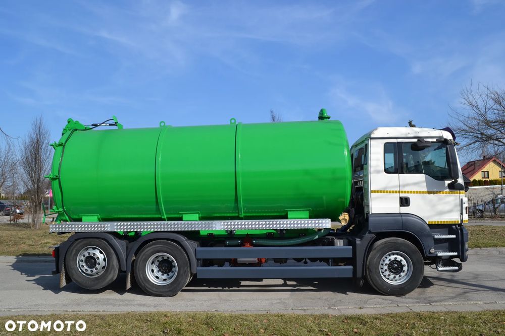 MAN TGS 26.320 2012 r ASENIZACYJNY SZAMBIARKA NOWA BECZKA 20 m³ TRZECIA OŚ SKRĘTNA KLIMATYZACJA - 5
