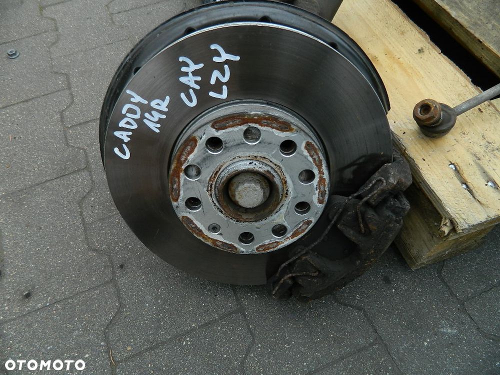 VW CADDY III 2K 10-15R 1.6 TDI 2014R AMORTYZATOR ZWROTNICA MCPERSON PRAWY PRZÓD KOMPLETNE ZAWIESZENIE - 3