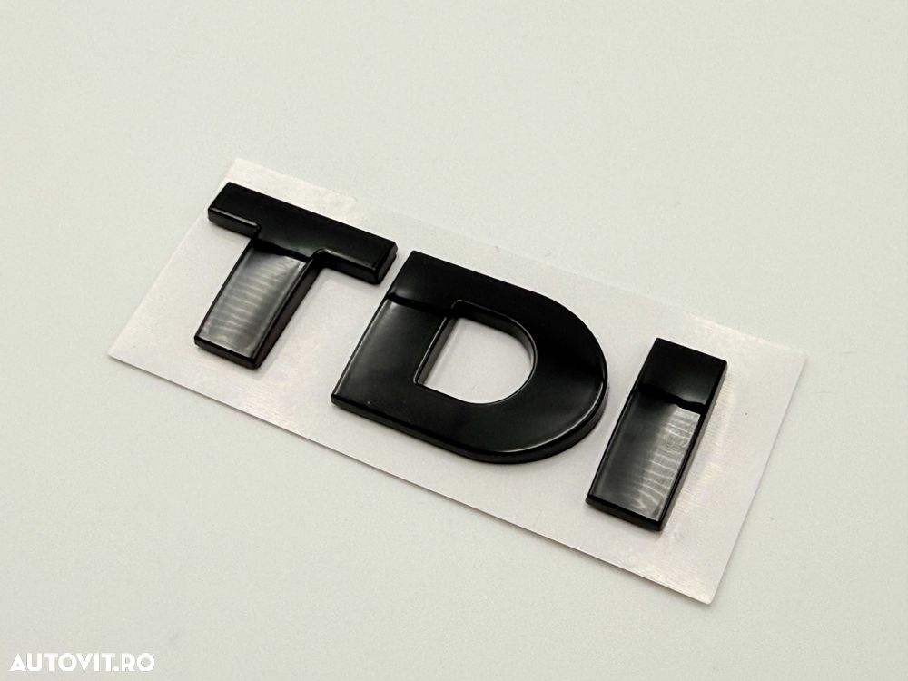 Emblema VW TDI negru - 3