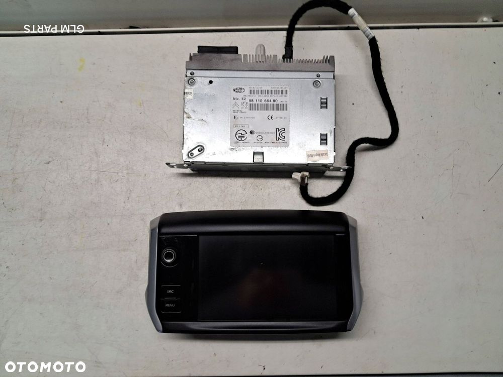 peugeot 2008 208 radio + monitor wyświetlacz tablet komplet 9805301780 - 1