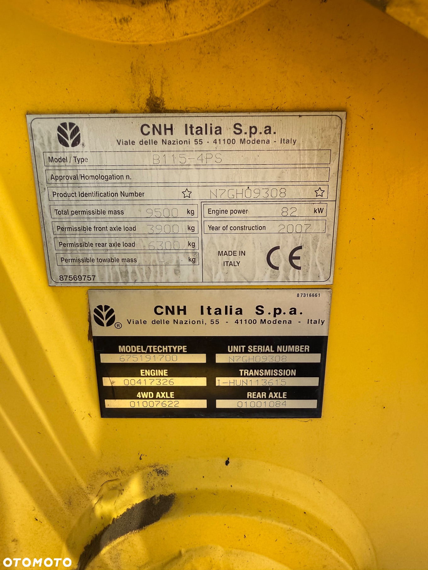 New Holland B115 7800 MTH Umowa Kupna jak jcb 4cx - 12