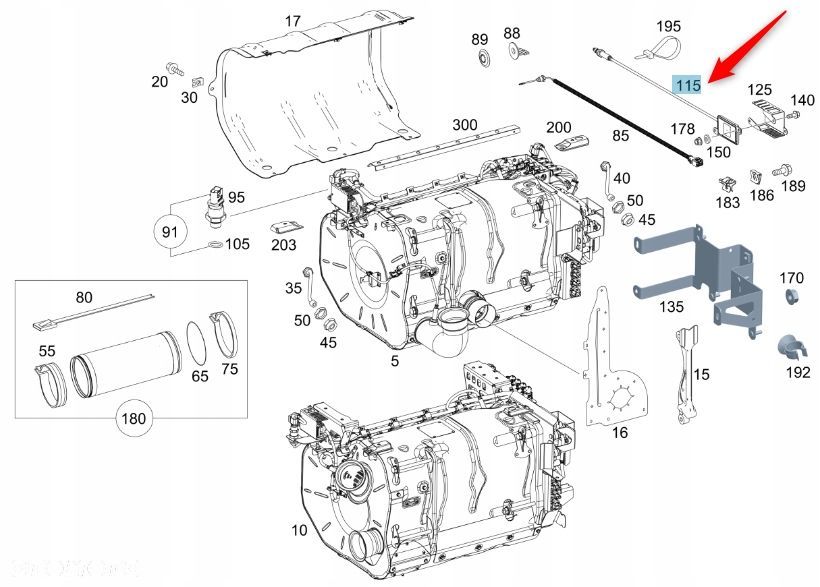 CZUJNIK NOX ZA KATALIZATOREM A57 ACTROS MERCEDES - 6